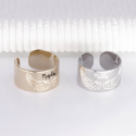 Bague ruban ailes d'ange à personnaliser en argent ou plaqué or