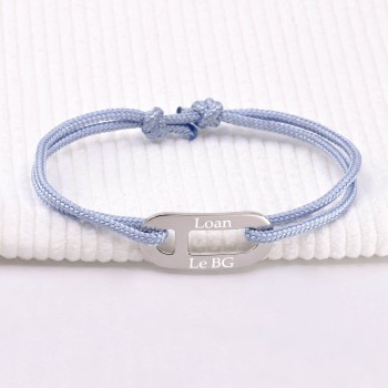 Bracelet homme ovale sur...