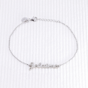 Bracelet « Je t’aime » découpé – Argent 925 ou Plaqué Or