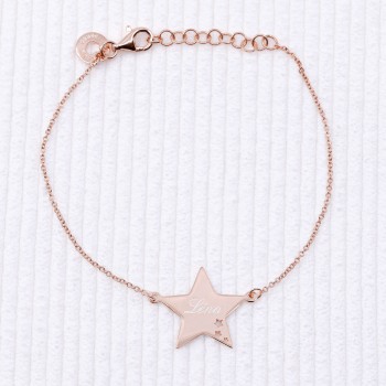 Bracelet / cheville Gourmette pendentif couronne bébé enfant gravable 1  Prénom Personnalisés et motif