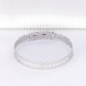 Bracelet Jonc dentelle en argent 925  à personnaliser