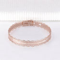 Bracelet Jonc dentelle en argent 925  à personnaliser
