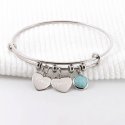 Bracelet jonc stella à personnaliser en Argent 925 ou Plaqué Or