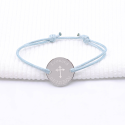 Bracelet Médaillon Croix à Personnaliser