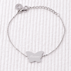 Bracelet papillon à personnaliser