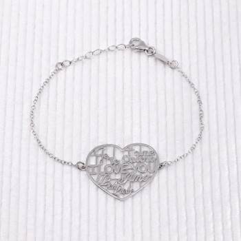 Bracelet coeur "Je t'aime"...