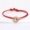 Bracelet petit jeton coeur en Or 18K à personnaliser