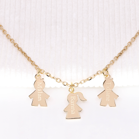 Collier personnalisé Maman / Enfant