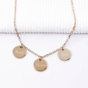 Collier médailles personnalisées en argent 925 ou plaqué or