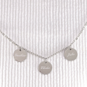 Collier médailles personnalisées en argent 925 ou plaqué or