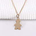 Pendentif garçon/fille personnalisé en argent 925 ou plaqué or