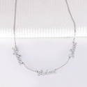 Collier prénoms découpés sur chaine en argent 925 ou plaqué or