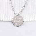 Collier personnalisé maillons d'amour en argent 925