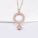 Collier personnalisé pampilles et pierres naturelles en argent 925