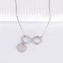 Collier Infini et pampilles à personnaliser en Argent 925 ou Plaqué Or