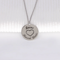 Pendentif coeur d'amour à personnaliser