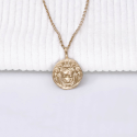 Pendentif lion en plaqué or à personnaliser
