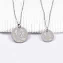 Duo de colliers colombe maman enfant en argent 925 ou plaqué or