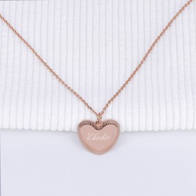 Pendentif personnalisé Coeur Tendresse