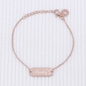 Bracelet plaque céleste à personnaliser en argent 925 ou plaqué or