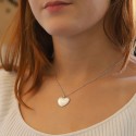 Pendentif personnalisé coeur tendresse en argent 925