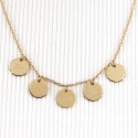 Collier médailles personnalisées en argent 925 ou plaqué or