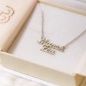 Collier prénom découpé multi-prenoms en argent 925 ou plaqué or