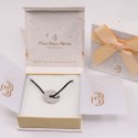 Collier personnalisé homme - Jeton en argent 925 ou plaqué or sur cordon