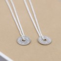 Collier homme personnalisé - Jeton en argent 925 sur chaine maille gourmette