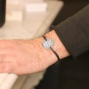 Bracelet médaillon personnalisé pour homme en Argent 925