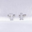 Boutons de manchette personnalisés forme garçon et fille en argent 925