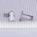 Boutons de manchette personnalisés forme garçon et fille en argent 925