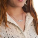 Collier prénom découpé Amour en Argent 925 ou Plaqué Or