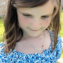 Collier prénom découpé coeur rouge en argent 925 ou plaqué or