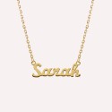 Collier prénom personnalisé en or 18 carats lettre script