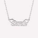 Collier prénom découpé Amour en Argent 925 ou Plaqué Or