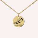 Pendentif personnalisé sport en argent 925 ou plaqué or