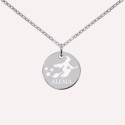 Collier médaille sorcière en Argent 925 à personnaliser