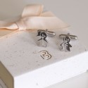 Boutons de manchette personnalisés forme garçon et fille en argent 925
