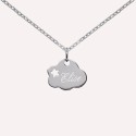 Pendentif personnalisé étoile dans un nuage en argent 925 ou plaqué or