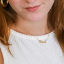 Collier prénom personnalisé en or 18 carats lettre script