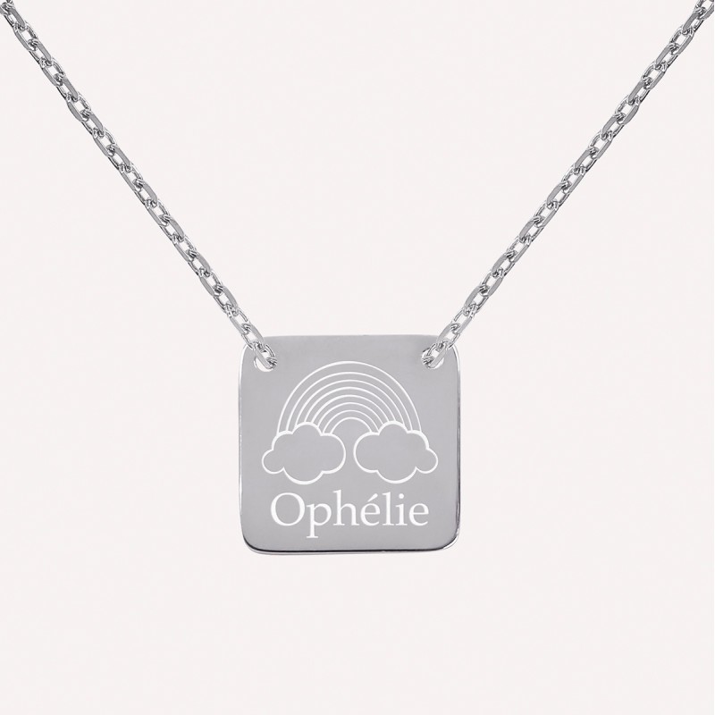 Collier Arc en Ciel en Argent 925 à personnaliser