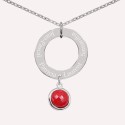 Collier personnalisé pampilles et pierres naturelles en argent 925