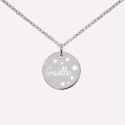 Collier personnalisé céleste pour enfant en argent 925 ou plaqué or