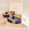 Duo de bracelet cupidon en acier doré à graver