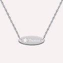 Collier personnalisé étoile en argent 925 ou plaqué or