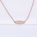 Collier personnalisé identité coeur argent ou plaqué or